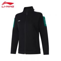 李宁（LI-NING） 柔软舒适保暖女款开衫无帽卫衣AWDUA82-2黑色XS