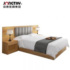 中泰（jongtay） J-JBDZ04简约卧室木板床公寓宿舍双人床 2000*1800*450mm