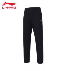 李宁（LI-NING） 舒适透气女款轻薄直筒卫裤AKLT968-1黑色S码