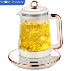荣事达（Royalstar） 生壶烧水壶煮茶壶煮茶器玻璃花茶壶电热水壶1.5L纯钛加热盘抗异味电水壶 YSH1592