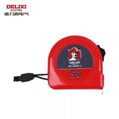 德力西电气（DELIXI ELECTRIC）自锁钢卷尺 伸缩尺子测量尺 高精度耐摔加厚测量工具 5m*19mm