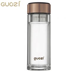 果兹（GUOZI）睿格双层玻璃杯GZ-S70高硼硅玻璃耐高温茶杯GZ-S70 金色