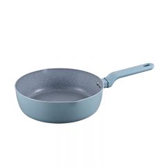 炊大皇（COOKER KING） 煎锅平底锅麦饭石色不粘锅易净煎炒多用轻锅电磁炉明火通用【专供 浅蓝色26CM CK71507