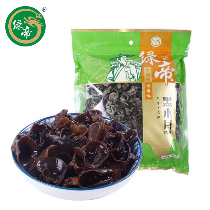 绿帝 干木耳特产 泡发率高 火锅食材凉拌 干货 黑木耳250g