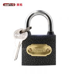 赛拓（SANTO) 铜挂铁挂锁 长梁薄型厚型 水电表箱浴室泳池游泳馆柜子门锁 通开  0074 铁挂锁(中号)38mm