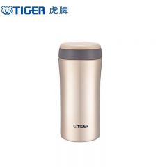 虎牌（TIGER） MMK-A35C 真空不锈钢办公杯 男女时尚水杯保温杯一体成型350ml 香槟金NH