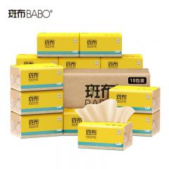 斑布（BABO）3层130抽面巾纸（135mm*200mm/抽） （3层*130抽/包*18包/箱）DBCR130D18