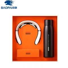 豹牌（BAOPAI） BP-T3 健康套装保温杯颈椎按摩仪套装 黑色 380ml