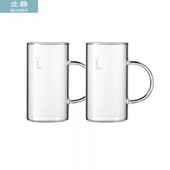 北鼎（Buydeem）CD1005冲茶玻璃器具 分离过滤套装 家用办公高硼硅玻璃杯L杯（2只装）
