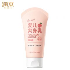 润本（RUNBEN） 婴儿爽身露新生幼儿专用宝宝爽身乳桃叶精华爽身吸汗润肤乳80g*1支