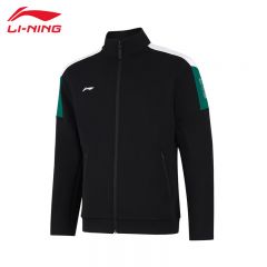 李宁（LI-NING） 柔软舒适保暖男款开衫无帽卫衣AWDUA73-2黑色XL