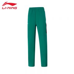 李宁（LI-NING） 舒适保暖女款卫裤AKLUA22-3石绿色L