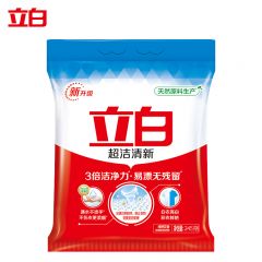 立白（Liby） 无磷型家庭装强力去油渍污渍清洁补充装洁净不发黄 洗衣粉245g