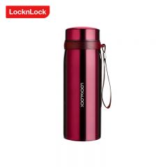 乐扣乐扣（LOCK&LOCK） LHC6452FU304不锈钢保温保冷茶水分离男女大容量便携水杯红色900ml