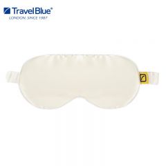 蓝旅（TRAVEL BLUE） 100%真丝眼罩睡眠遮光透气桑蚕丝填充眼罩 457白色