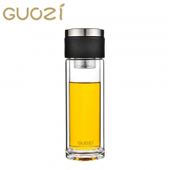 果兹 商务智能温显控茶杯便携玻璃杯高硼硅玻璃水杯300mlGZ-S60一个