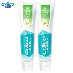 纳爱斯  果味盐白自然清凉清新口气家用 清凉冰菊120g*2支装冰菊牙膏