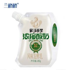 兰格格 内蒙蒙氏冰酪浓缩蒙马苏里乳酪浓缩低温风味酸牛奶 浓缩蒙马苏里自立袋180g*12