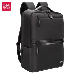 得力（deli）BG121多功能商务差旅双肩包(黑)(个)适用于商务差旅会议
