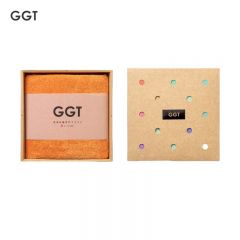 GGT 日本多彩雪花绒浴巾家用加厚成人大毛巾速干男女洗澡裹巾礼盒套装礼盒装黄丹（浴巾）
