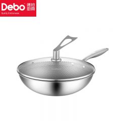 徳铂（Debo） DEP-729马里奥炒锅速热不沾蜂窝锅可立盖炒菜锅明火电磁炉通用32cm