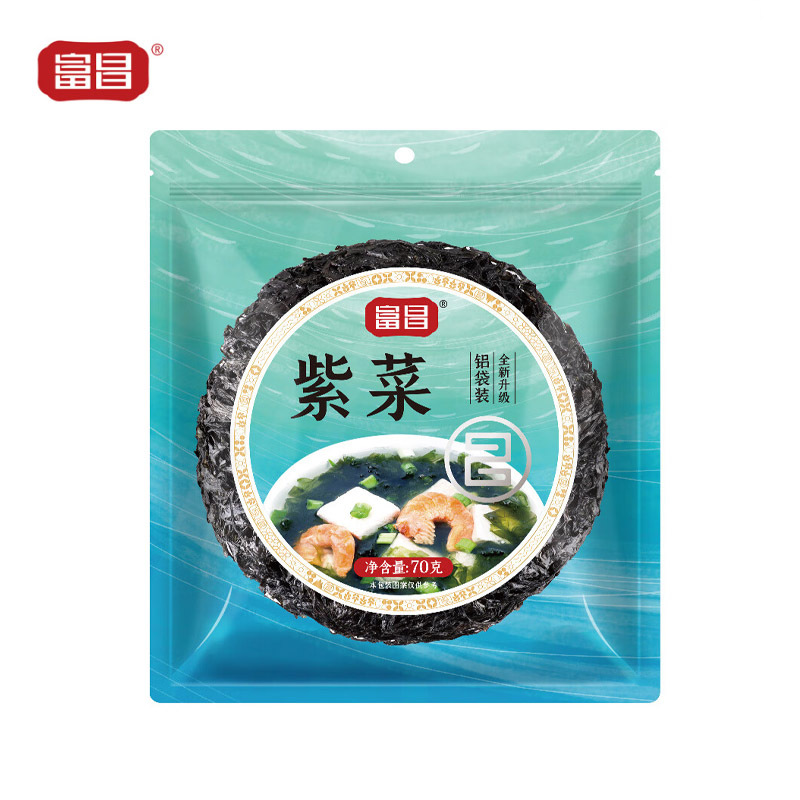 富昌 紫菜70g 福建特产 海产干货 海带虾皮紫菜汤 蛋花汤煲汤海苔食材