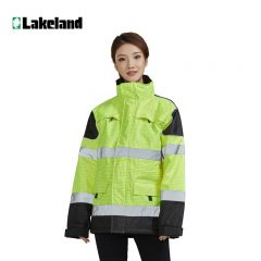 雷克兰（Lakeland）阻燃抗静电防寒服 长款牛津面料AF103荧光色(AF103)L码