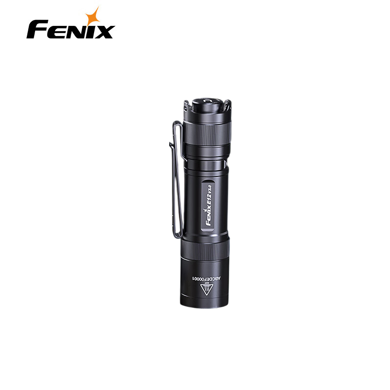 FENIX 菲尼克斯手电筒便携磁吸小手电AA电池EDC手电筒E12 V3.0 黑色