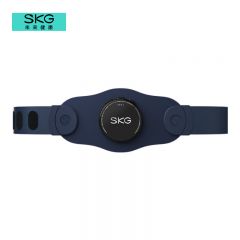 SKG K3系列2代时尚款腰部按摩仪腰部按摩器腰椎按摩仪按摩腰带便携热敷暖宫护腰带 藏蓝色