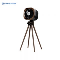 艾美特（AIRMATE） AIR15 空气循环扇电风扇大平层轻奢橡木落地扇直流变频家用轻音电扇语音声控净化风扇
