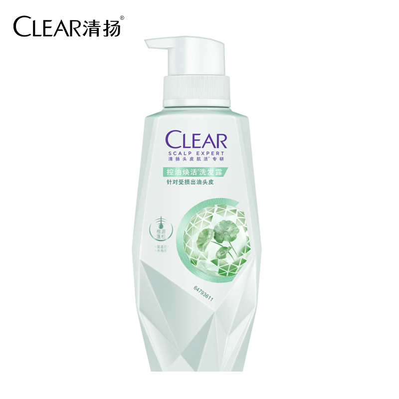 清扬（CLEAR） 女士头皮护理控油焕活洗发水 270g