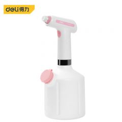 得力（deli） 电动喷壶园艺浇花喷雾器锂电喷水壶1L 【樱花粉】 DL581042