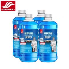 好顺（HAOSHUN） 汽车玻璃水雨刮水强去污去油膜镀膜防雨挡风玻璃清洗剂四季通用零下25℃玻璃水1.2L*4