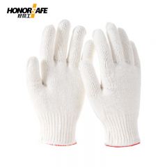好员工 10针棉丝600克红白边棉纱手套 H10-MS600 12双/包