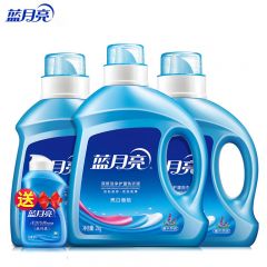 蓝月亮  薰衣草香洗衣液套装（2kg薰亮白+1kg薰亮白*2+白兰旅行装80g*1）