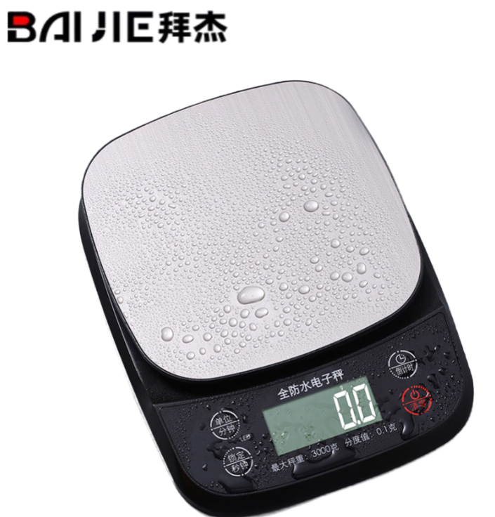 拜杰（Baijie）厨房秤0.1g/3kg电子秤厨房克秤称烘培秤迷你秤食物称CH-305称重秤