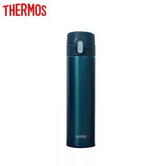 膳魔师（THERMOS）TCTD-400纯钛保温杯大容量TCTD-400男女情侣喝水杯子 深海蓝400ml