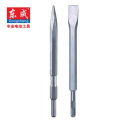 东成 镐钎镐头26电锤 0810电镐的凿子 尖凿 扁凿电动工具附件 14*250方柄尖凿