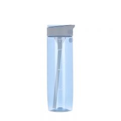 乐扣乐扣（LOCK&LOCK） 塑料水杯吸管杯一键式吸管水杯 ABF765 蓝色750ml