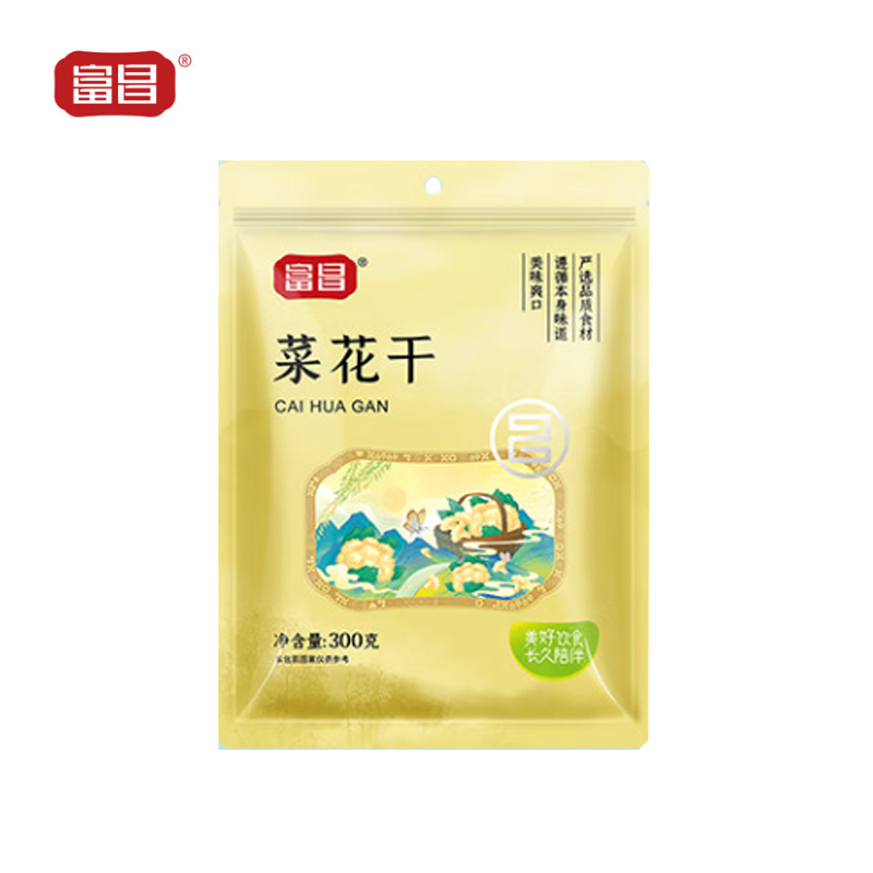 富昌 菜花干300g 脱水蔬菜 农家菜花干货 炒菜火锅食材土特产