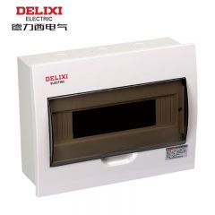 德力西电气 CDPZ50 16回路 单排 明装 乳白色 343*90*200 0.8mm冷轧钢板 CDPZ50M16 强电箱