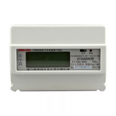德力西电气（DELIXI ELECTRIC） 三相四线电子式电能表（导轨）1DTSU6606 220/380V 1级 5（30）A 液晶 导轨