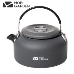 牧高笛（MOBIGARDEN） NX20666007烧水壶极宴烧水壶户外露营围炉煮茶开水壶茶壶轻量便携铝合金水壶0.8L玄铁灰