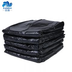 兰诗（LAUTEE） 加厚加大平口黑色大垃圾袋酒店环卫物业120*140cm（50个）/包 DA4010