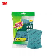 3M 6105洁净百洁布灵巧型一般厨用具家务洗碗刷碗清洁布5片装