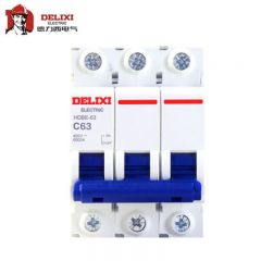 德力西电气  HDBE-63小型断路器；HDBE-63 C型 3P 20A