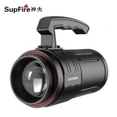 神火(supfire) 强光手电筒 LED探照灯手电 充电式夜钓鱼灯远射手提灯大功率 定做 GF08