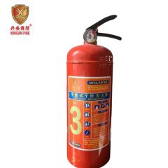兴安消防 灭火器手提式干粉灭火器3公斤家商用灭火气器瓶消防器材MFCZ/ABC3/具