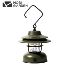 牧高笛（MOBIGARDEN） 复古营灯户外露营帐篷灯LED电池灯复古氛围移动营地灯星愿NX21673016橄榄绿