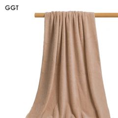 GGT 日本浴巾男士洗澡吸水速干大浴巾毛巾成人不掉毛女浅咖色80*160cm